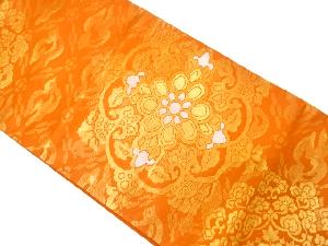 アンティーク　華紋に鳥模様織り出し袋帯（材料）